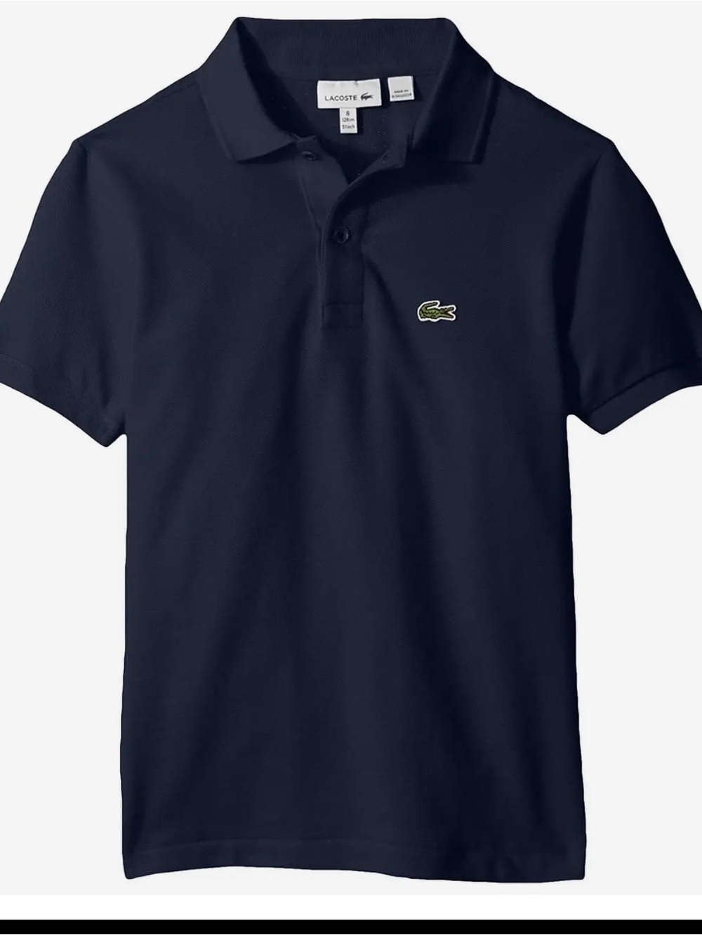 Lacoste Navy Boys Pique Polo 14 YR
